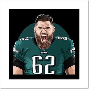 Jason Kelce Chiefs Posters and Art